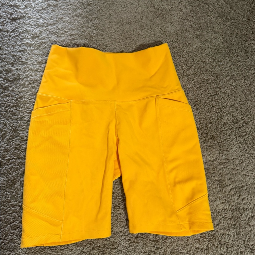 CALIA by Carrie Underwood Yellow Bike Shorts
